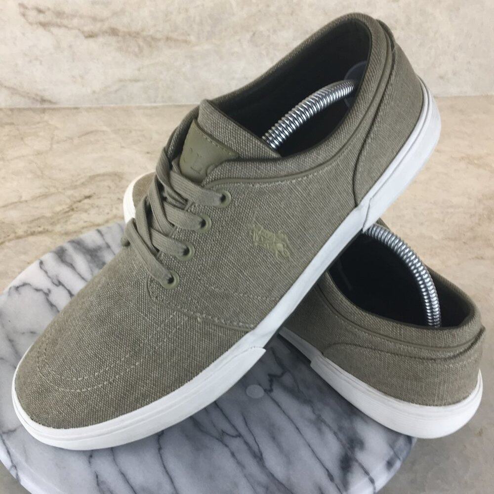 Polo Ralph Lauren Men's Canvas Lace-p Sneaker Size 10D